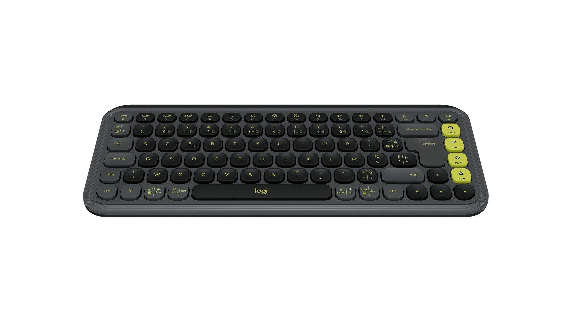 Teclado LOGITECH POP Icon Keys (Francês - Teclas tesoura - Mini - Grafite e Verde) — miniatura 3