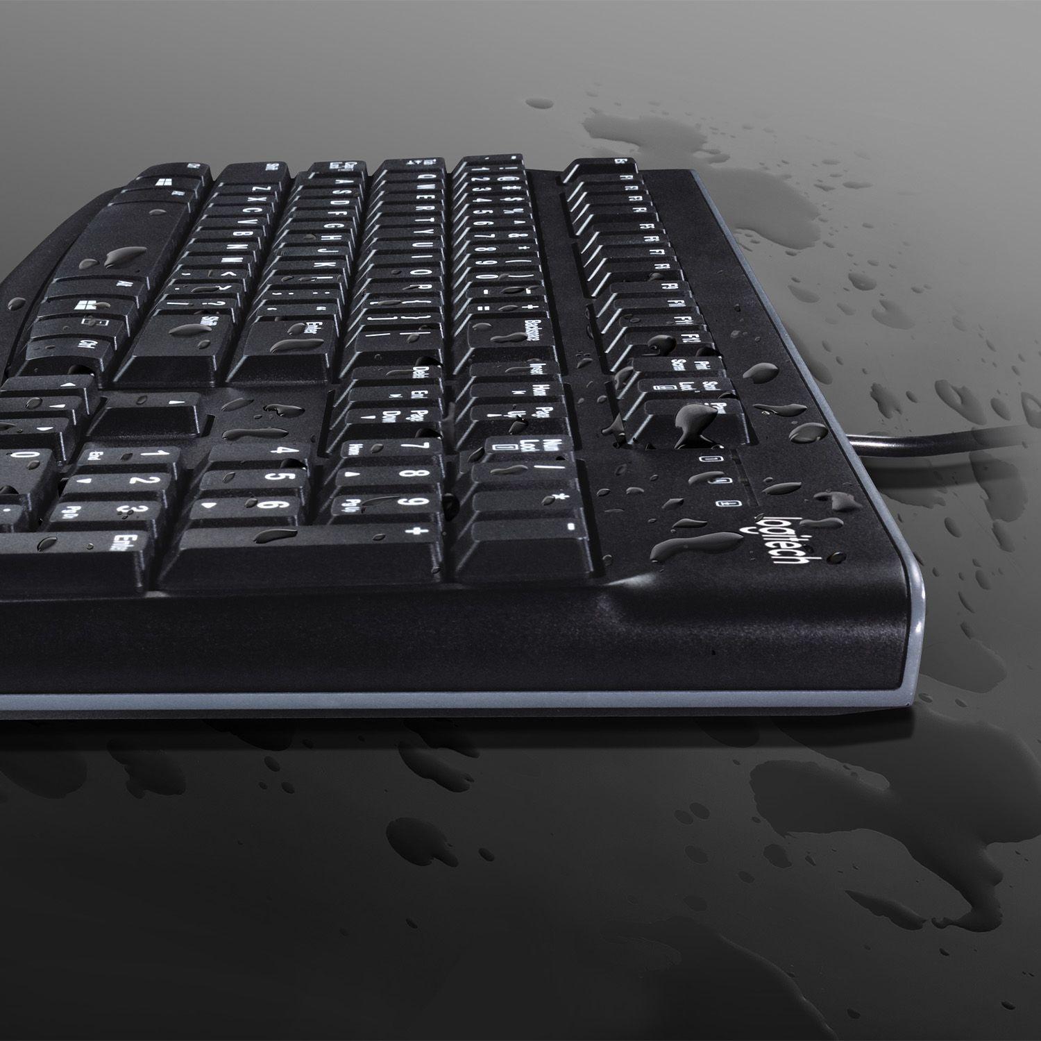 Teclado LOGITECH K120 (Suíço - USB - Com fios - Preto) — miniatura 5