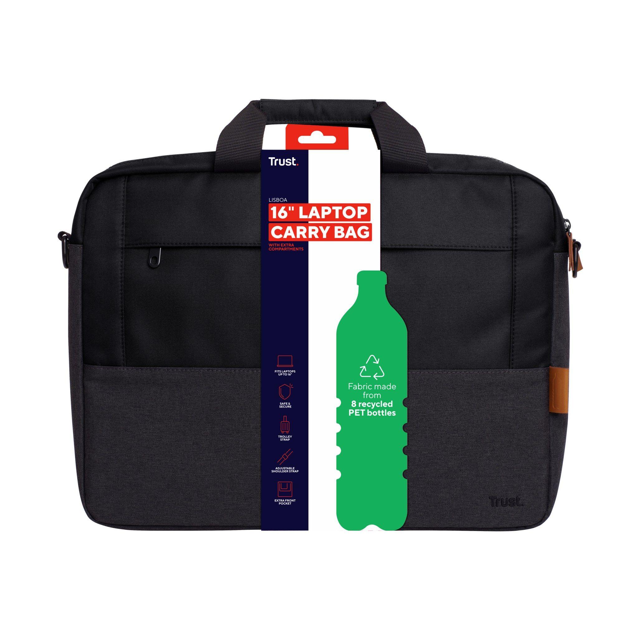 Mala para Portátil TRUST Lisboa 25246 (Até 16" - Preto) — miniatura 7