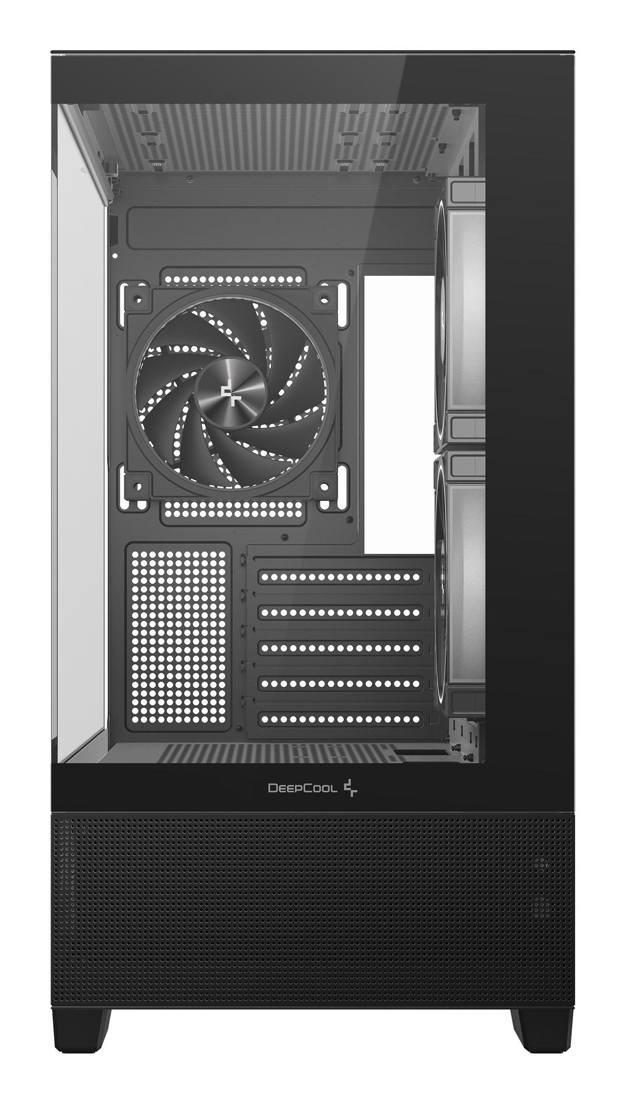Caixa PC DEEPCOOL CG380 3F (ITX, micro ATX - Midi Tower - ITX, Micro-ATX - Preto) — miniatura 3