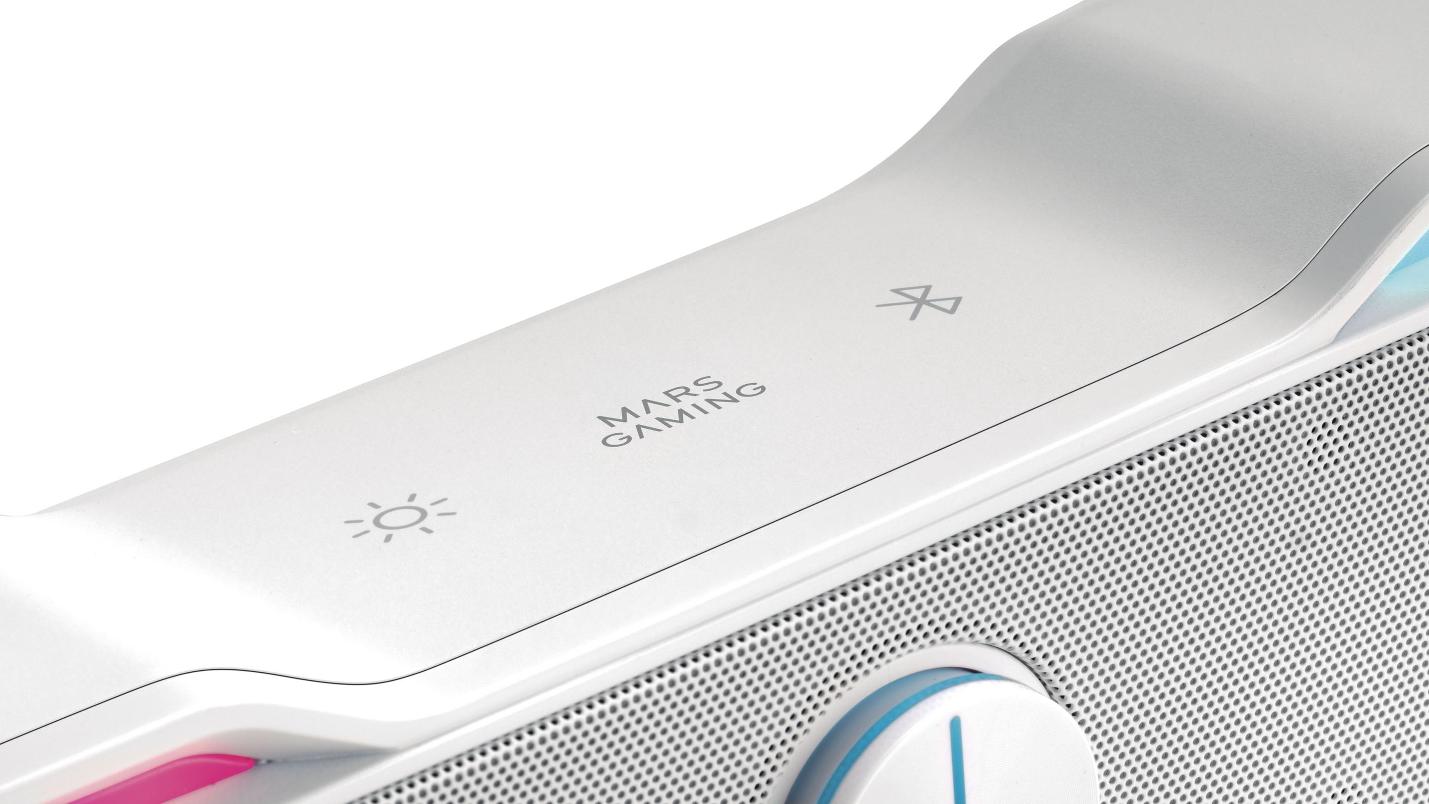 Barra de Som Gaming MARS GAMING MSBX (10W - Com fios e sem fios - Branco) — miniatura 5