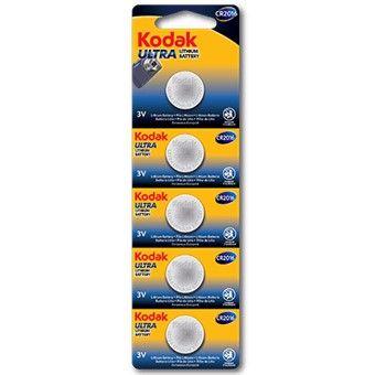 Pilhas de Botão de Lítio KODAK CR2016 (3 V - 5 unidades)