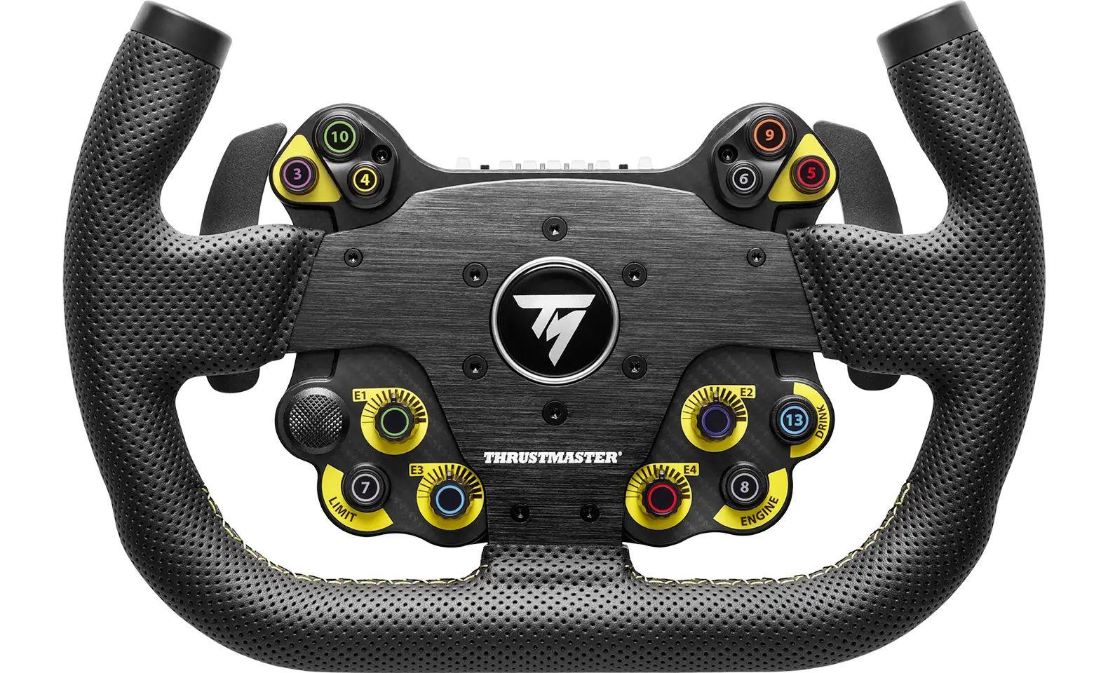 Volante THRUSTMASTER EVO Racing 31U Leather (Com fios - Preto e Amarelo)