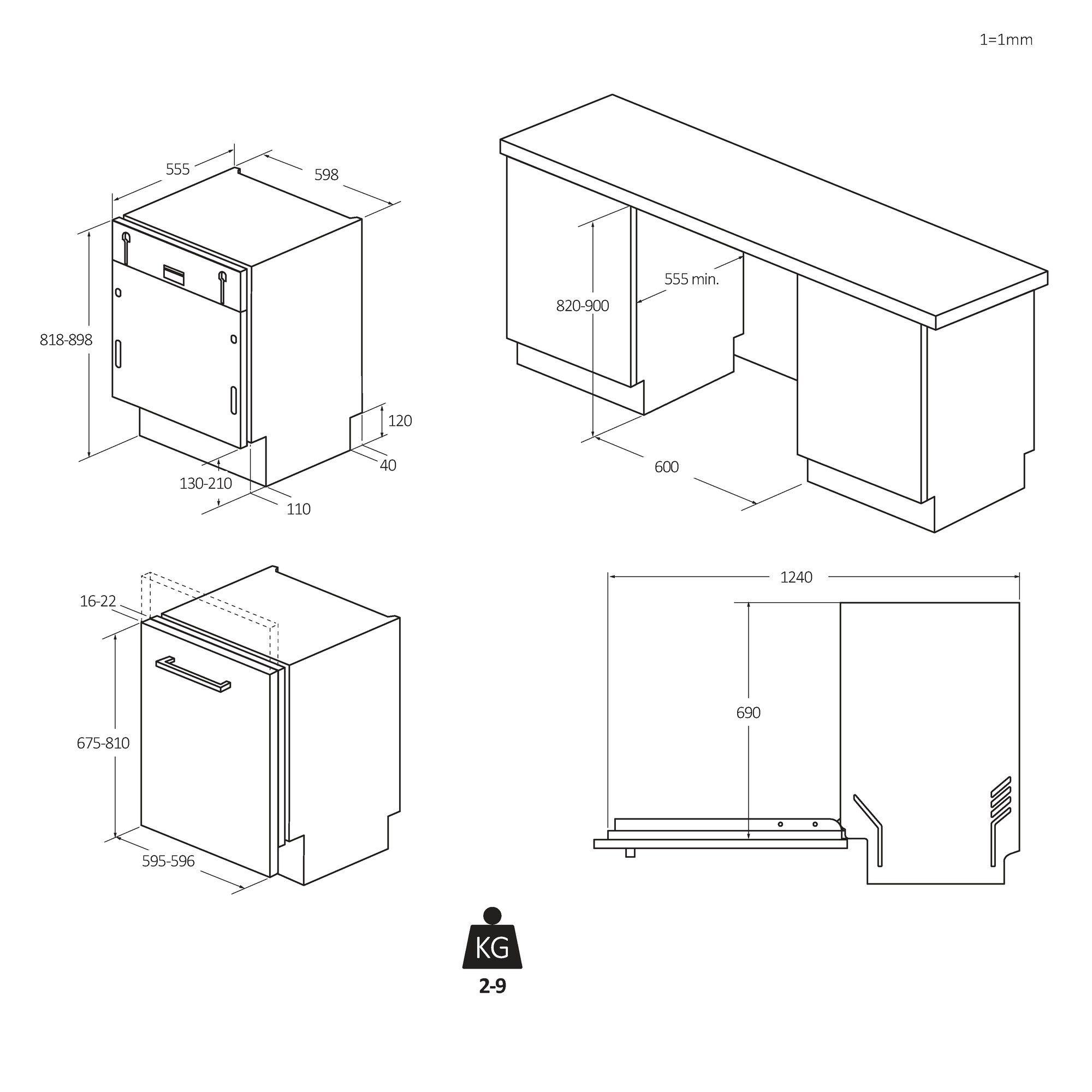 Máquina de Lavar Loiça de Encastre CANDY CNS4A4S3PSB (14 talheres - B - 9,5 l), miniatura 16