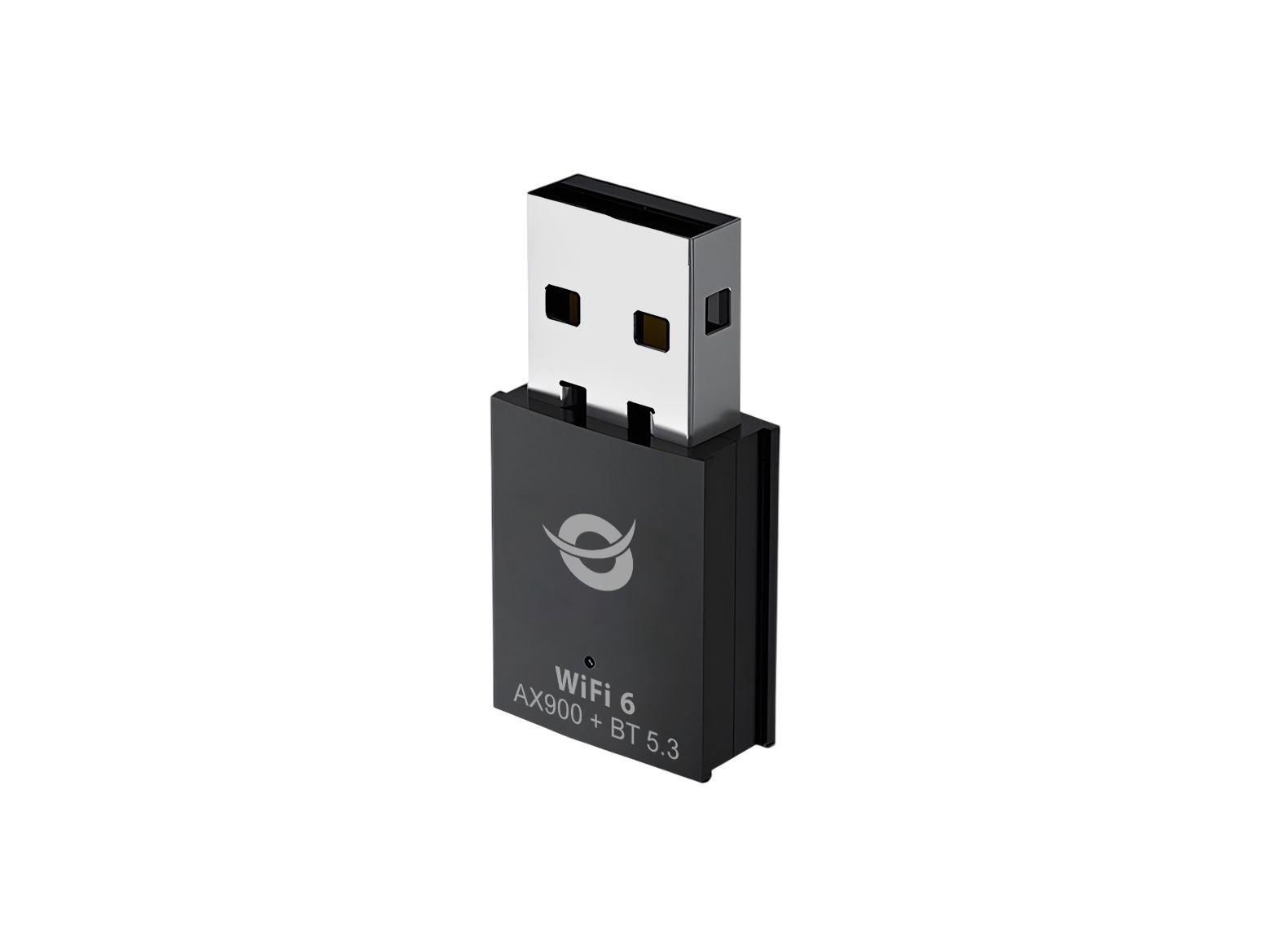Adaptador USB Wi-Fi CONCEPTRONIC ABBY26B (Wi-Fi 6 - 900 Mbit/s - Dual-band - Preto)