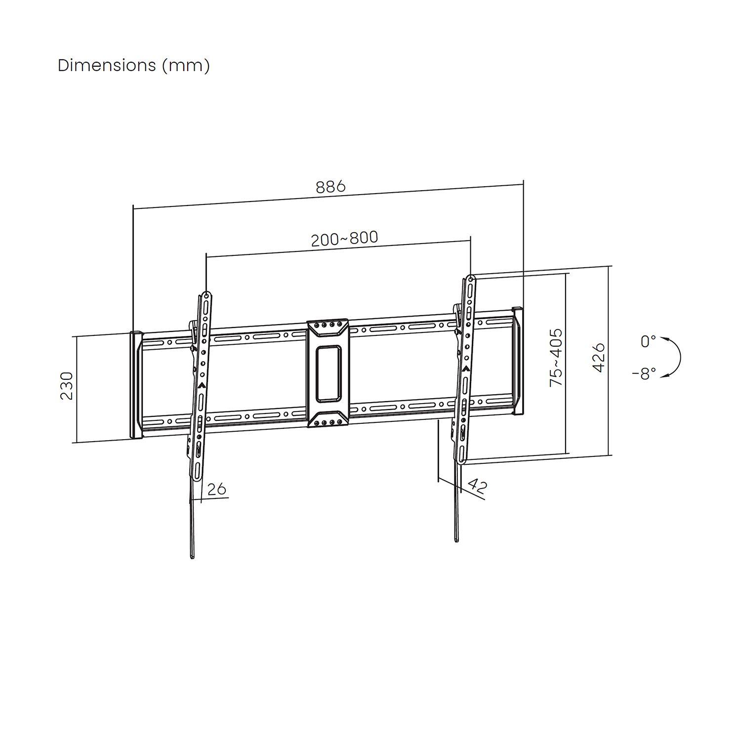 Suporte de Parede para TV AISENS WT100T-367 (43-100" - 75 kg - Preto), miniatura 6