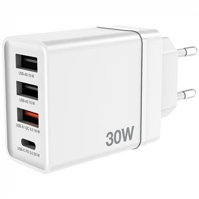 Carregador para Dispositivos Móveis VERBATIM CHR-30EU2 (30 W - 20 W - Branco), miniatura 2