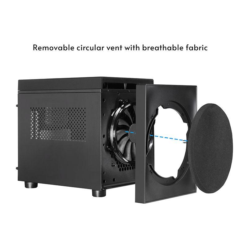 Caixa de Computador Cubo CHIEFTEC CI-03B-OP (Micro ATX, Mini-ATX - Cubo - 16 cm - Preto) — miniatura 15