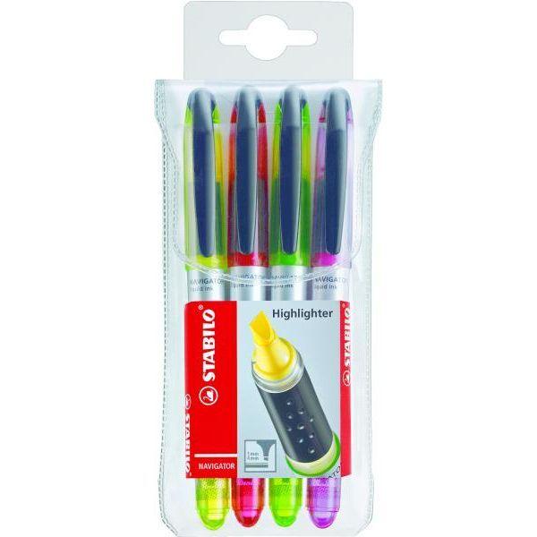Marcadores Fluorescentes STABILO Navigator 545/4 (4 unidades - Multicor), miniatura 2