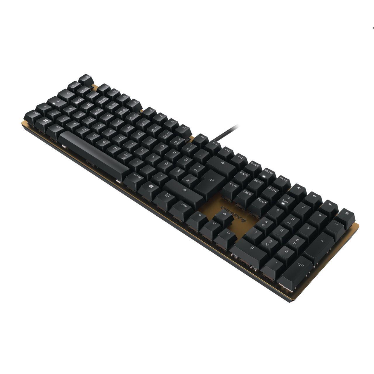 Teclado CHERRY KC 200 MX (Alemão - CHERRY MX2A Silent Red - Tamanho completo - Preto e Bronze) — miniatura 2