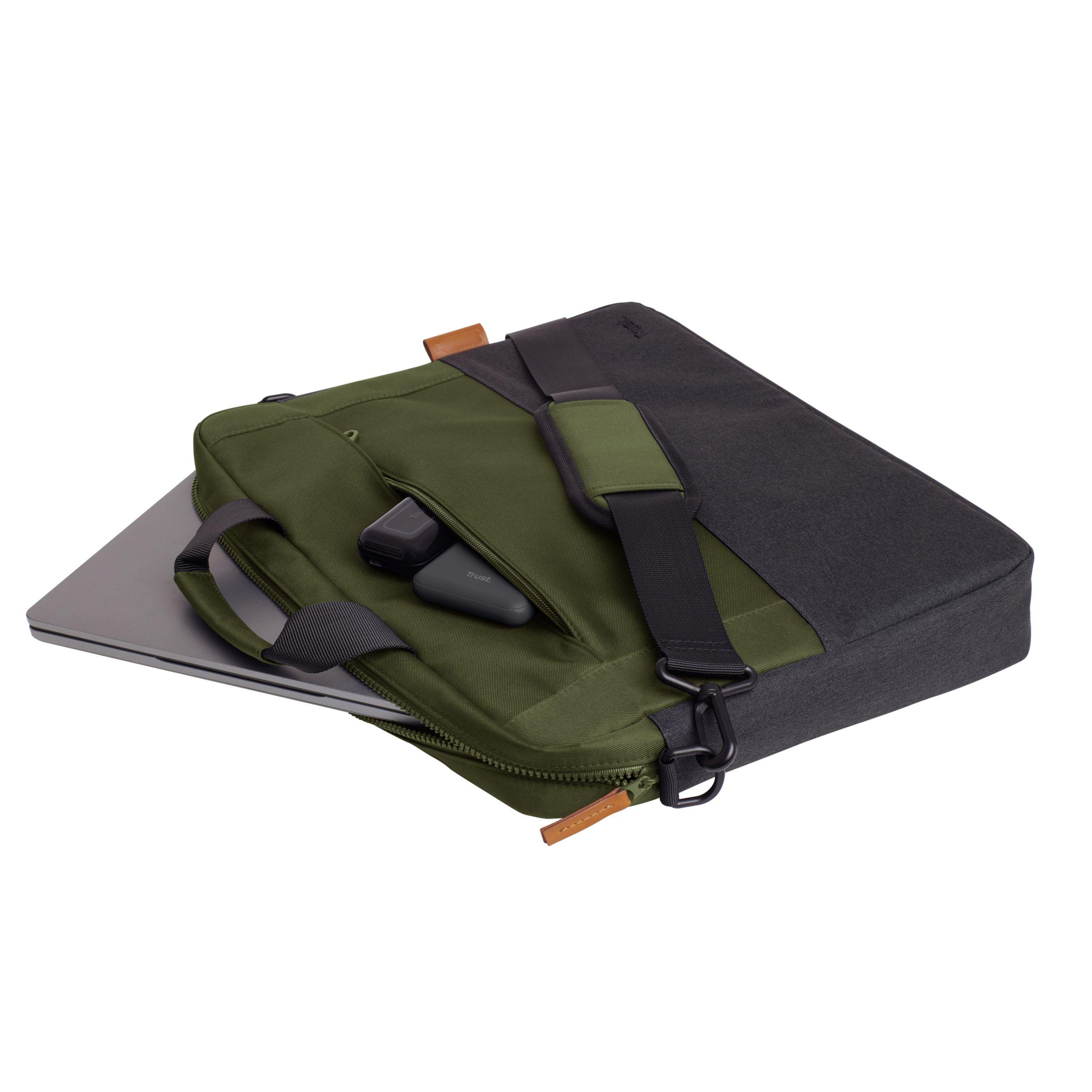 Pasta para Portátil TRUST Lisboa (16" - 21 l - Poliéster - Verde), miniatura 3