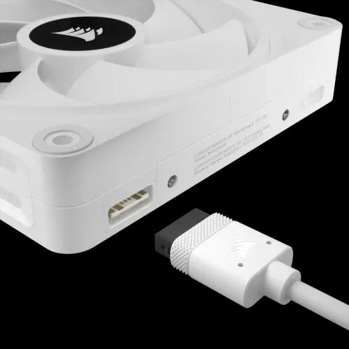 Ventoinhas CORSAIR iCUE LINK QX120 RGB PWM (Não suportado - RGB - Branco), miniatura 5