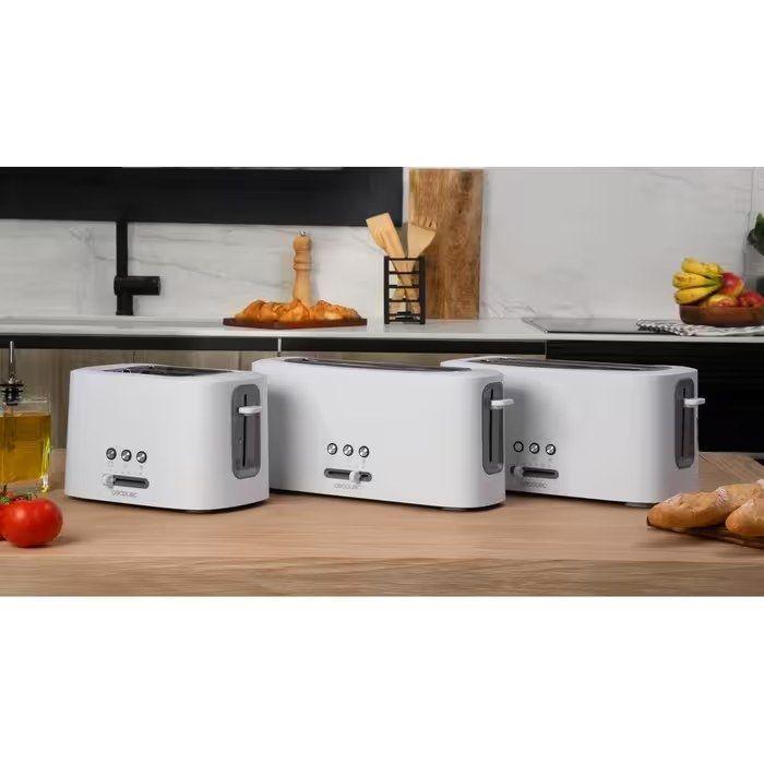 Torradeira CECOTEC Toast&Taste 9000 Double (980 W - 2 fatias - Plástico - Branco) — miniatura 4