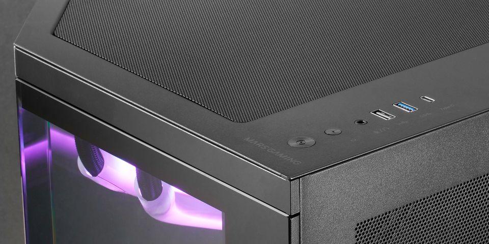 Caixa ATX MARS GAMING MC-3TCORE (ATX, Micro ATX, Mini-ITX - Semitorre - SGCC, vidro temperado - Preto) — miniatura 4