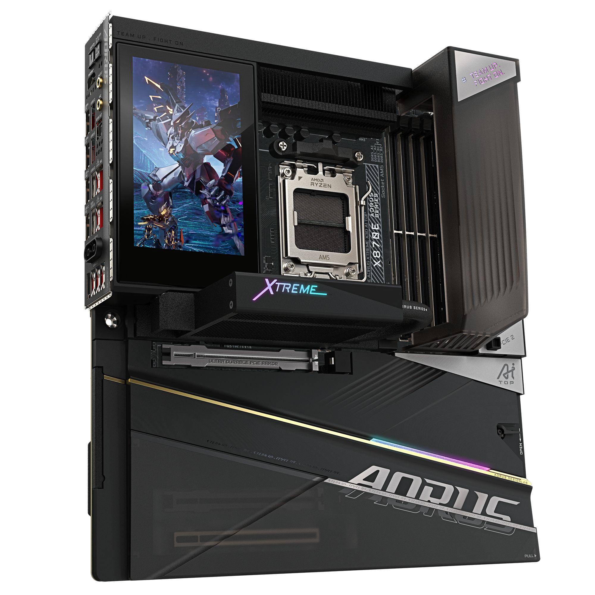 Motherboard GIGABYTE X870E AORUS XTREME X3D AI TOP (AM5 - E-ATX - Canal duplo - Preto), miniatura 4