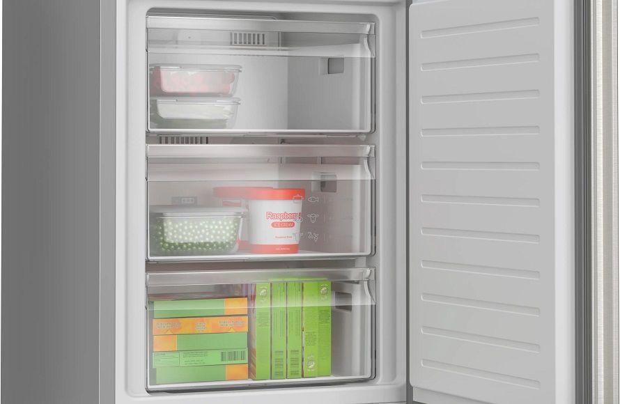 Frigorífico Combinado Independente BOSCH KGN362ICF (321 l - 186x60x66,5 cm - 60 cm - Aço inoxidável), miniatura 4