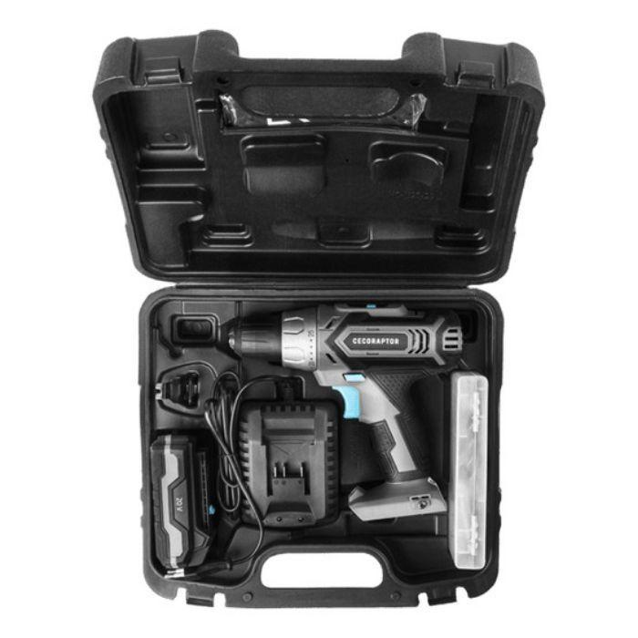 Berbequim Aparafusador CECOTEC CecoRaptor Perfect Drill 2020 Advance (20 V - Bateria - Preto, Azul e Cinzento) — miniatura 2
