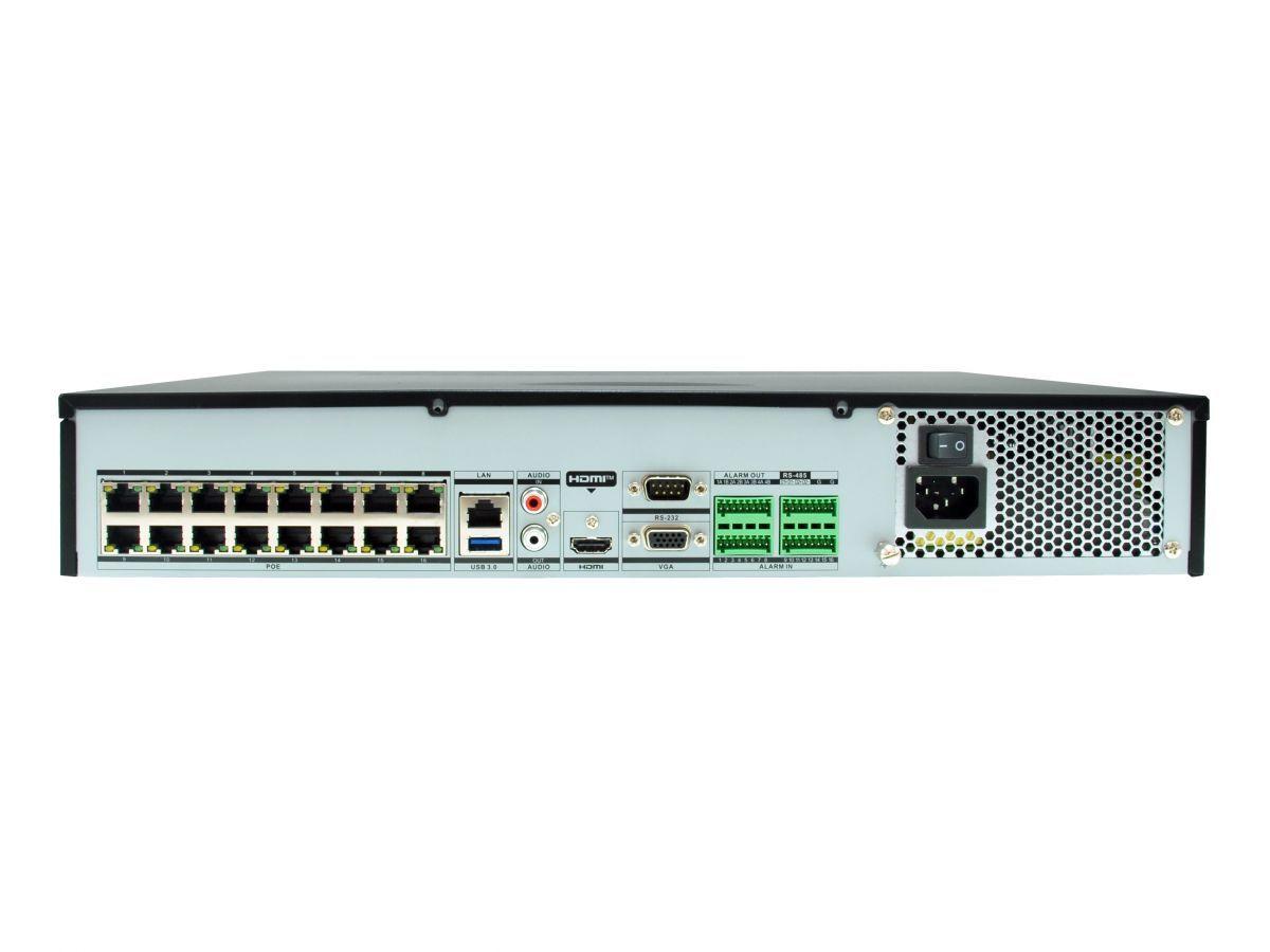 Gravador de Vídeo em Rede LEVELONE NVR-0411 (32 Canais - 4 Baías HDD - 12 MP - Preto e Cinzento), miniatura 3