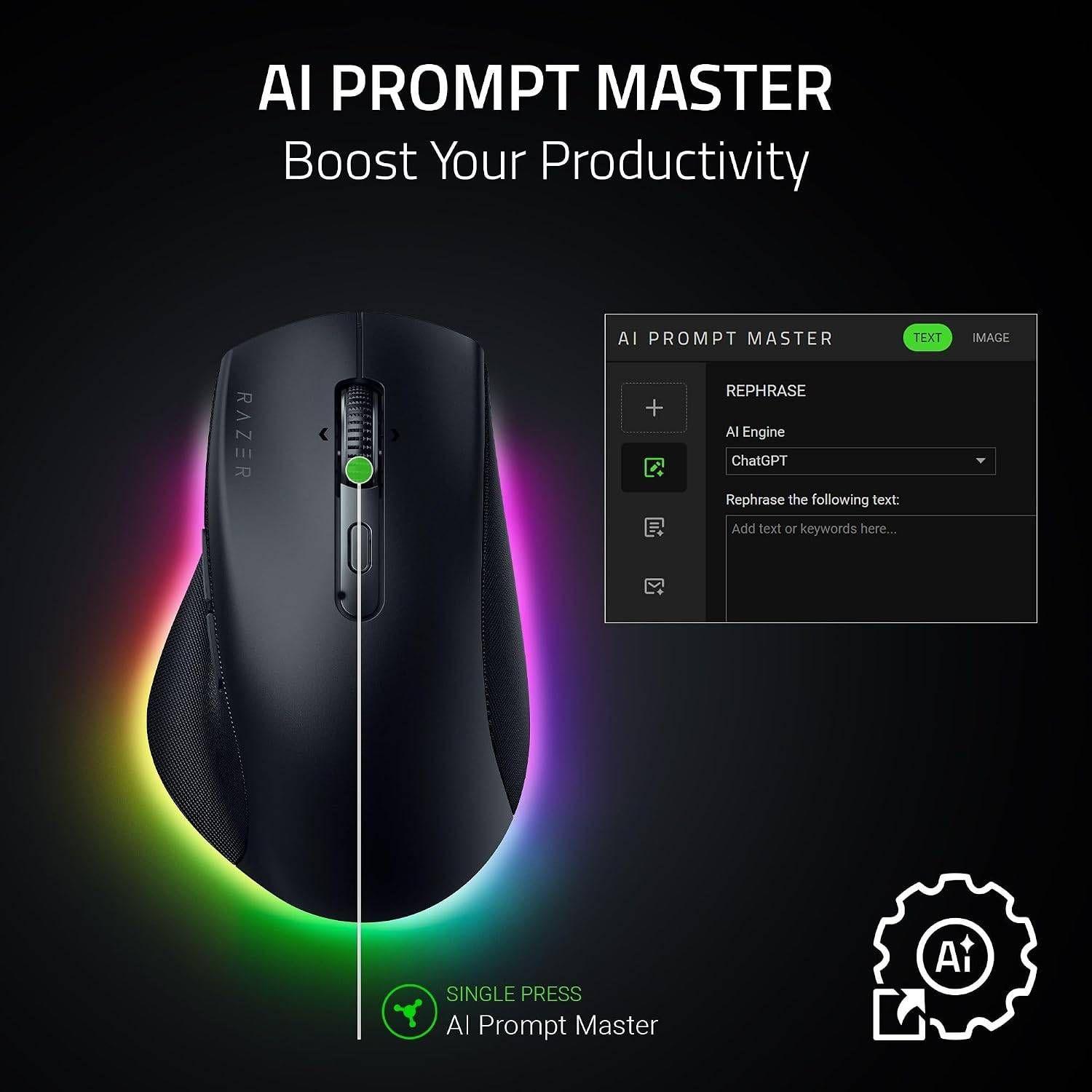 Rato RAZER Pro Click V2 (Mão direita - 30000 DPI - Ótico - Preto), miniatura 4