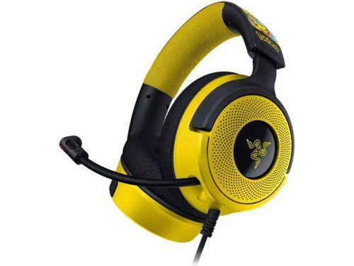 Headset Gaming RAZER Kraken V4 X Pokémon Kanto Starters Edition (Binaural - Com fios - Supra-aural - Preto e Amarelo), imagem 1