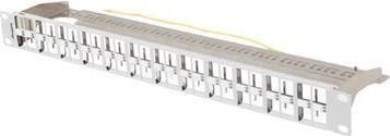 Painel de Ligação Cego LANBERG PPKS-1248-S (Cinzento)