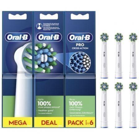 Cabeças de Substituição ORAL-B CrossAction EB506 (Branco)