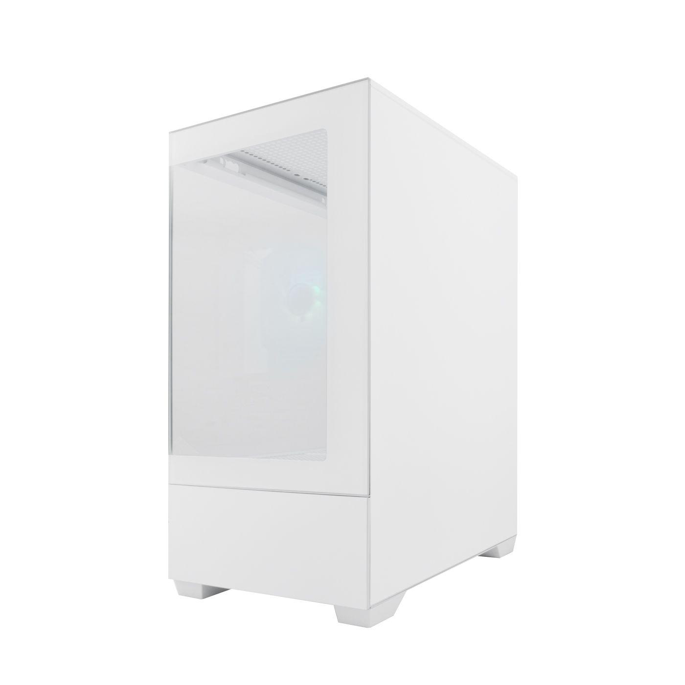 Caixa de Computador Gaming COOLBOX GM200 Vision Lite (Micro ATX, Mini-ITX - Micro Tower - Aço, vidro temperado - Branco) — miniatura 3