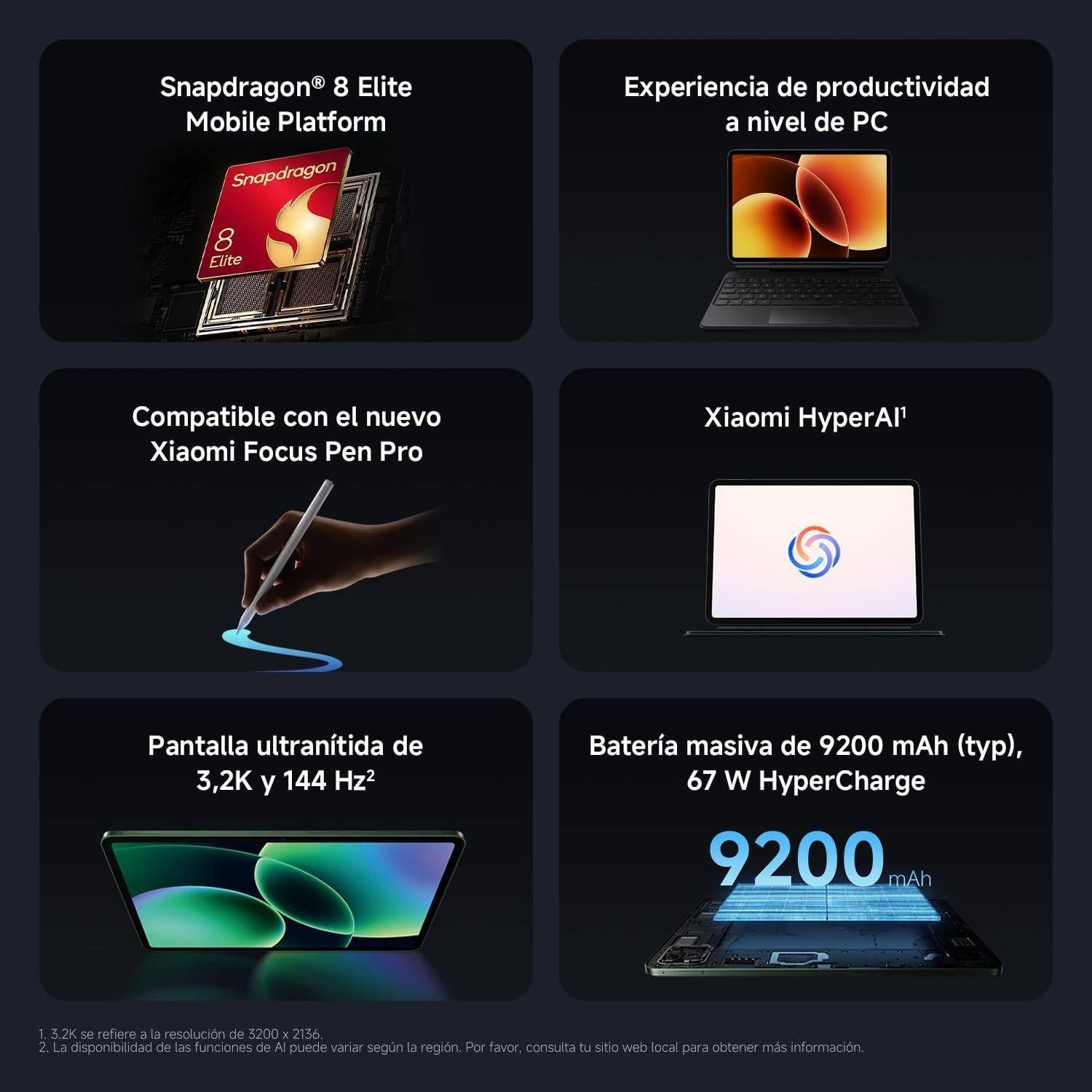 Tablet XIAOMI Pad 8 Pro (11,2" - 8GB/256GB - Wi-Fi - Cinzento) — miniatura 2