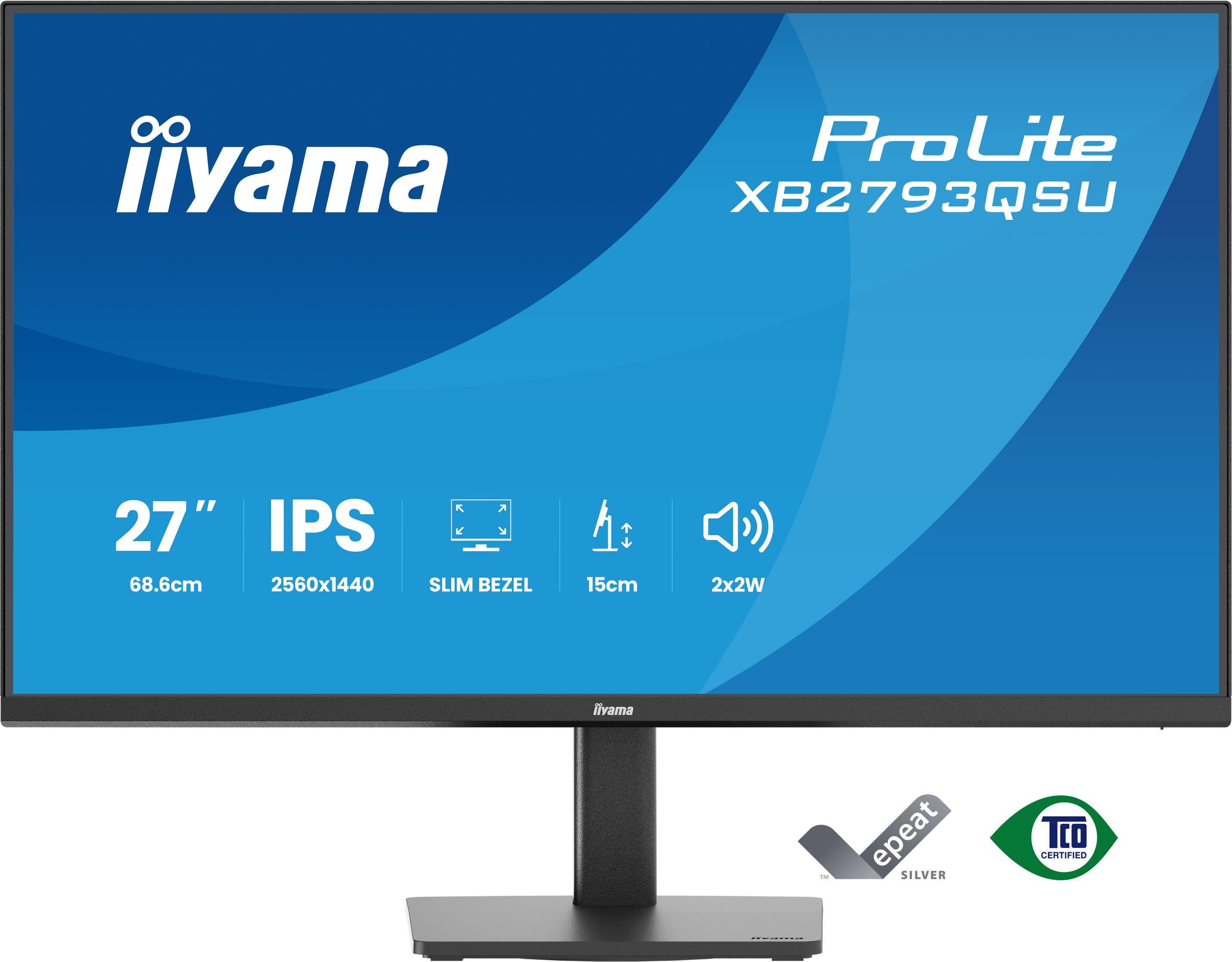 Monitor IIYAMA ProLite XB2793QSU-B1 (27" - IPS - 75 Hz - Preto) — miniatura 2