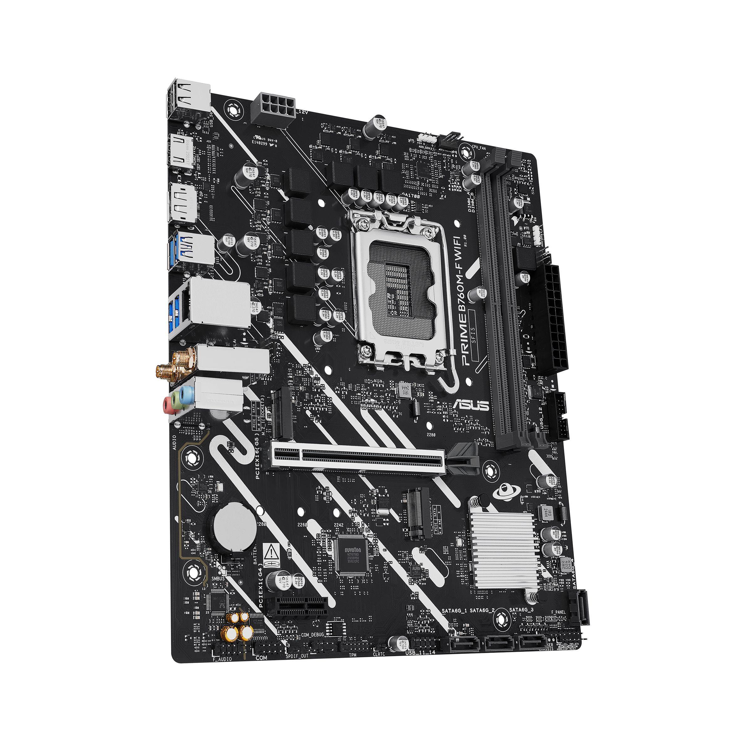 Motherboard ASUS PRIME B760M-F WIFI (LGA 1700 - micro ATX - Duplo canal), miniatura 5