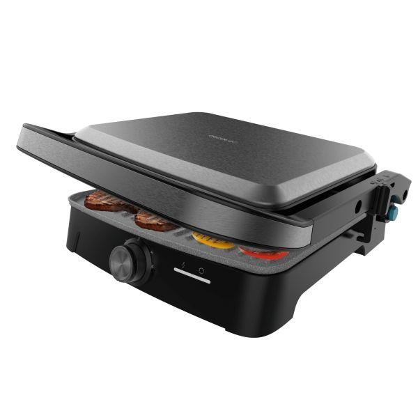 Grelhador Elétrico CECOTEC Rock'nGrill 2000 Full Open (Preto e Cinzento)