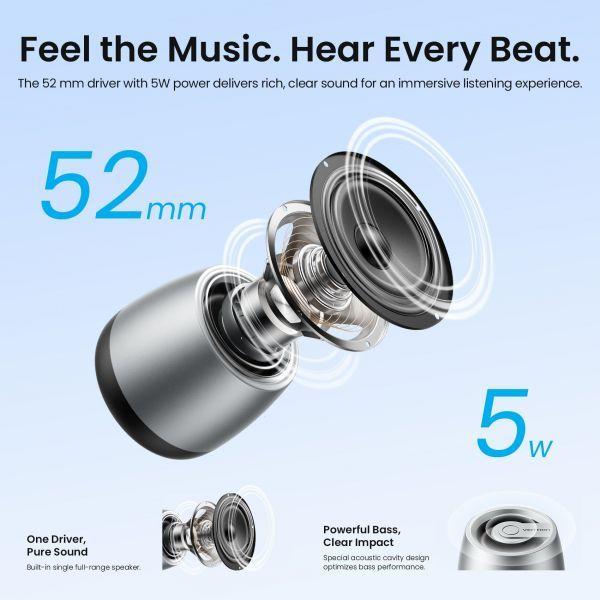 Coluna Bluetooth VENTION Omni O11 NDCI0 (5 W - Bluetooth - Prateada) — miniatura 4
