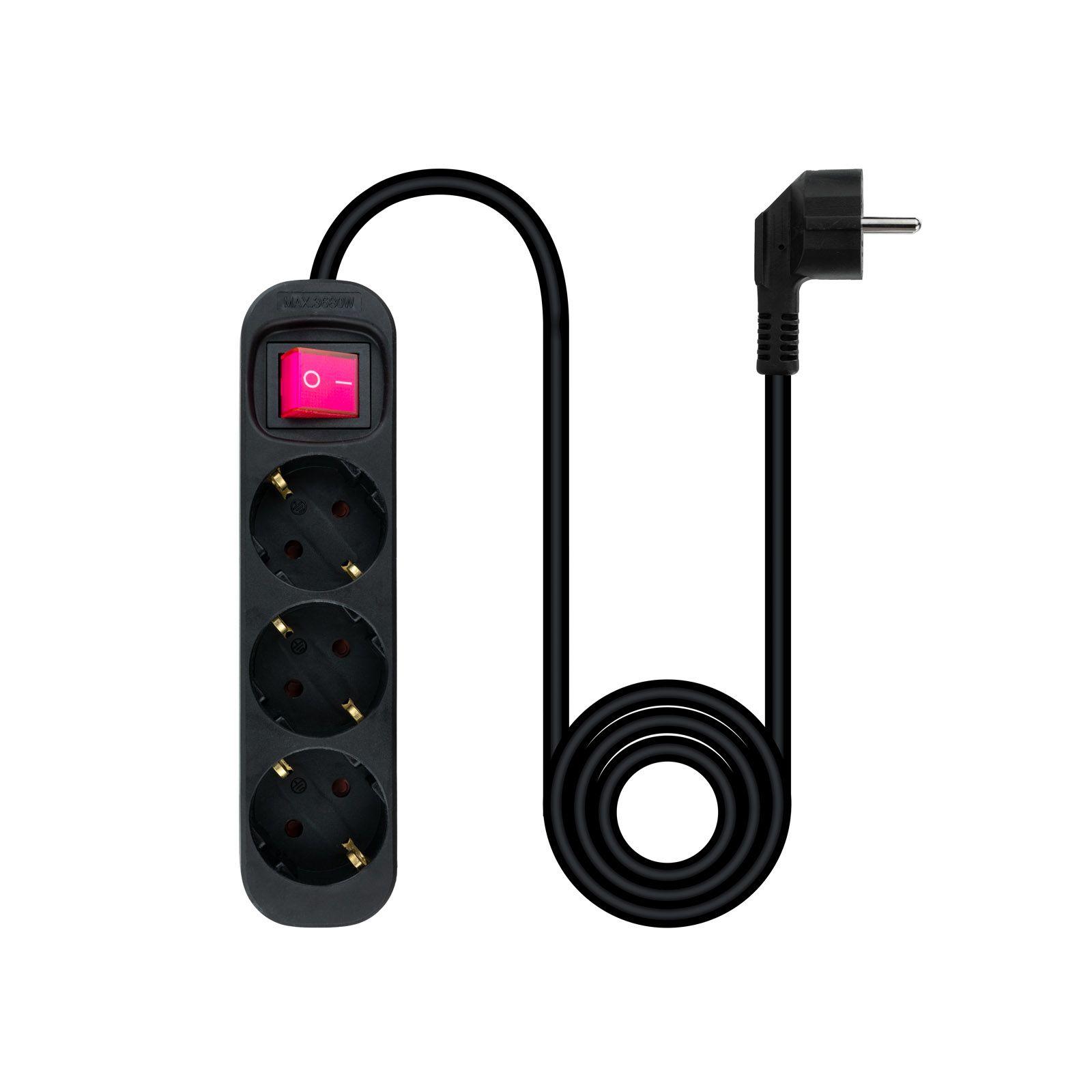 Extensão Elétrica NANOCABLE 10.38.0003-BK (Preto) — miniatura 2