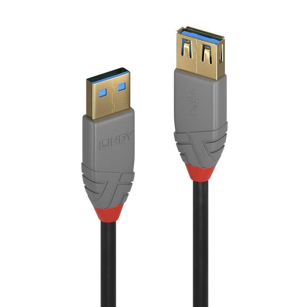 Cabo de Extensão USB LINDY 36761 (1 m - USB A - Preto)