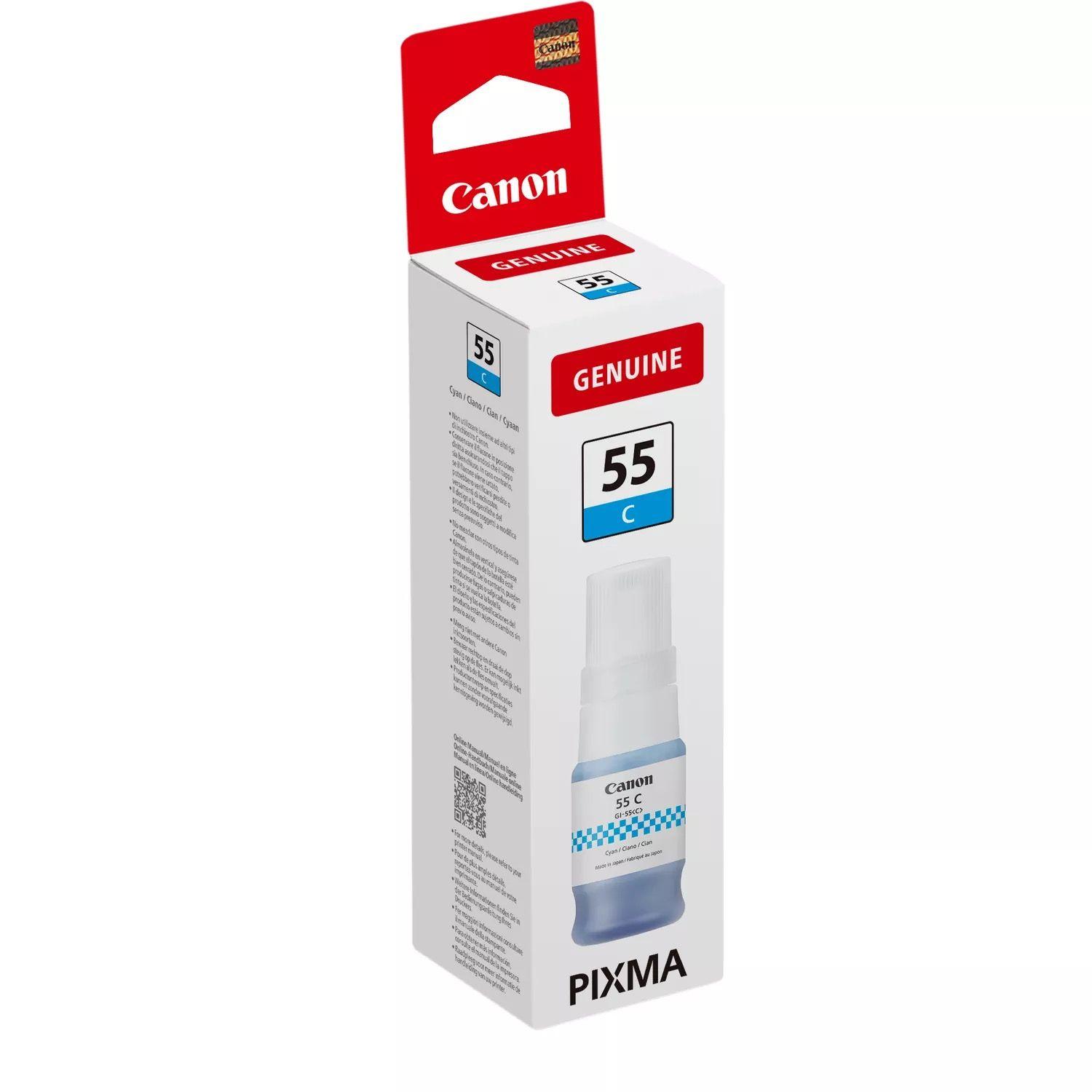 Frasco de Tinta CANON GI-55C (Até 3000 páginas - Ciano), miniatura 3