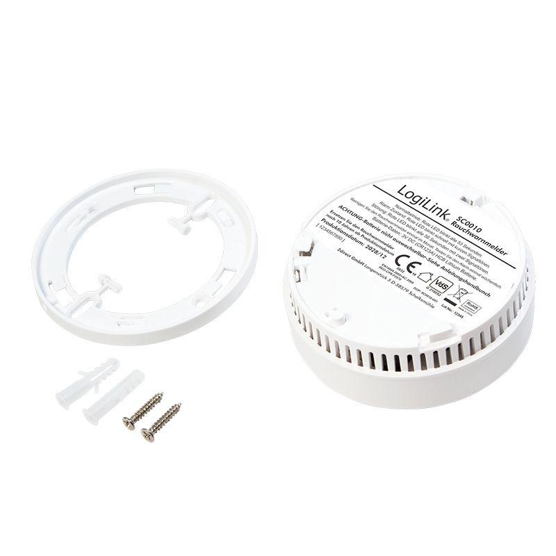 Detetor de Fumo LOGILINK SC0010 (Branco), miniatura 3