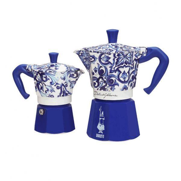 Cafeteira Italiana BIALETTI Moka D&G Blu Mediterraneo 6T (Azul), miniatura 4