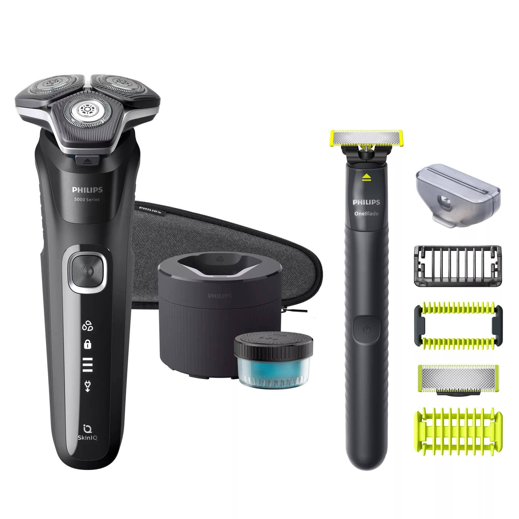 Máquina de Barbear PHILIPS Series 5000 S5898/79 (Cromado)