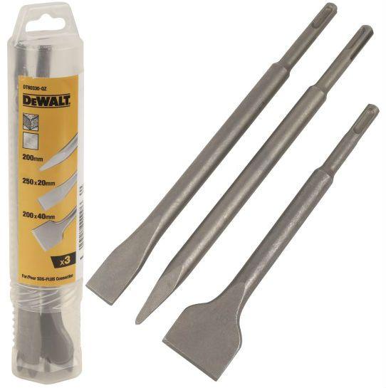 Conjunto de Cinzéis e Ponteiros SDS-Plus DEWALT DT60330-QZ (3 Peças - 200/250 mm), miniatura 2