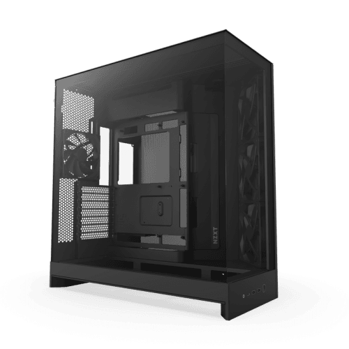 Caixa PC NZXT H9 Flow (2025) (ATX, EATX, micro ATX, Mini-ITX - Mid Tower - SGCC, vidro temperado, rede - Preto)