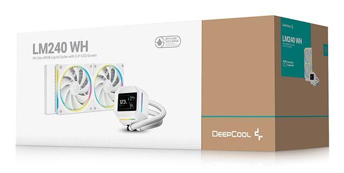 Kit de Refrigeração Líquida DEEPCOOL LM240 WH (120 mm - 2400 RPM - LED RGB - Branco) — miniatura 6