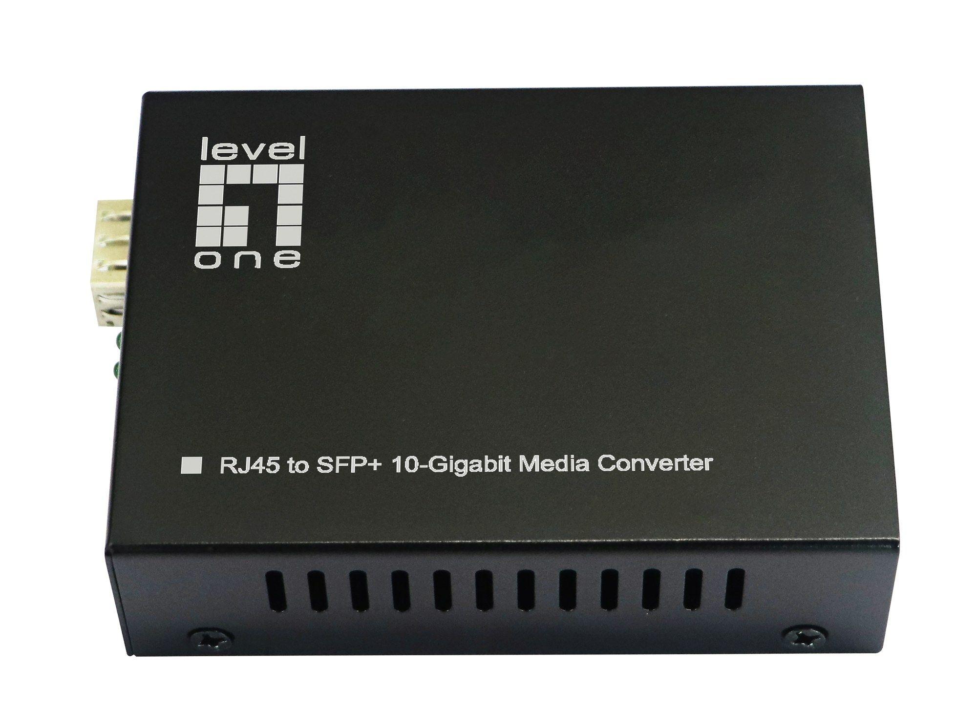 Conversor de Média de Rede LEVELONE GVT-2051 (10000 Mbit/s - Preto) — miniatura 3