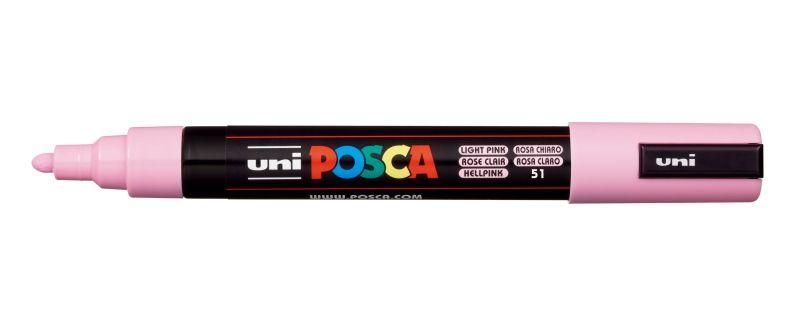 Marcador de Pintura POSCA PC-5M (Plástico - Rosa Claro)