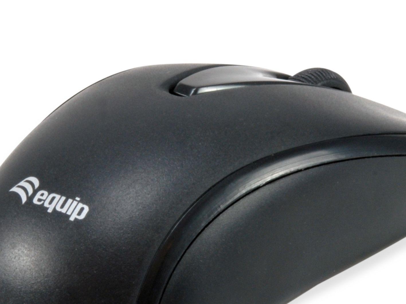 Rato EQUIP 245116 (Ambidestro - 1200 DPI - Ótico - Preto) — miniatura 2