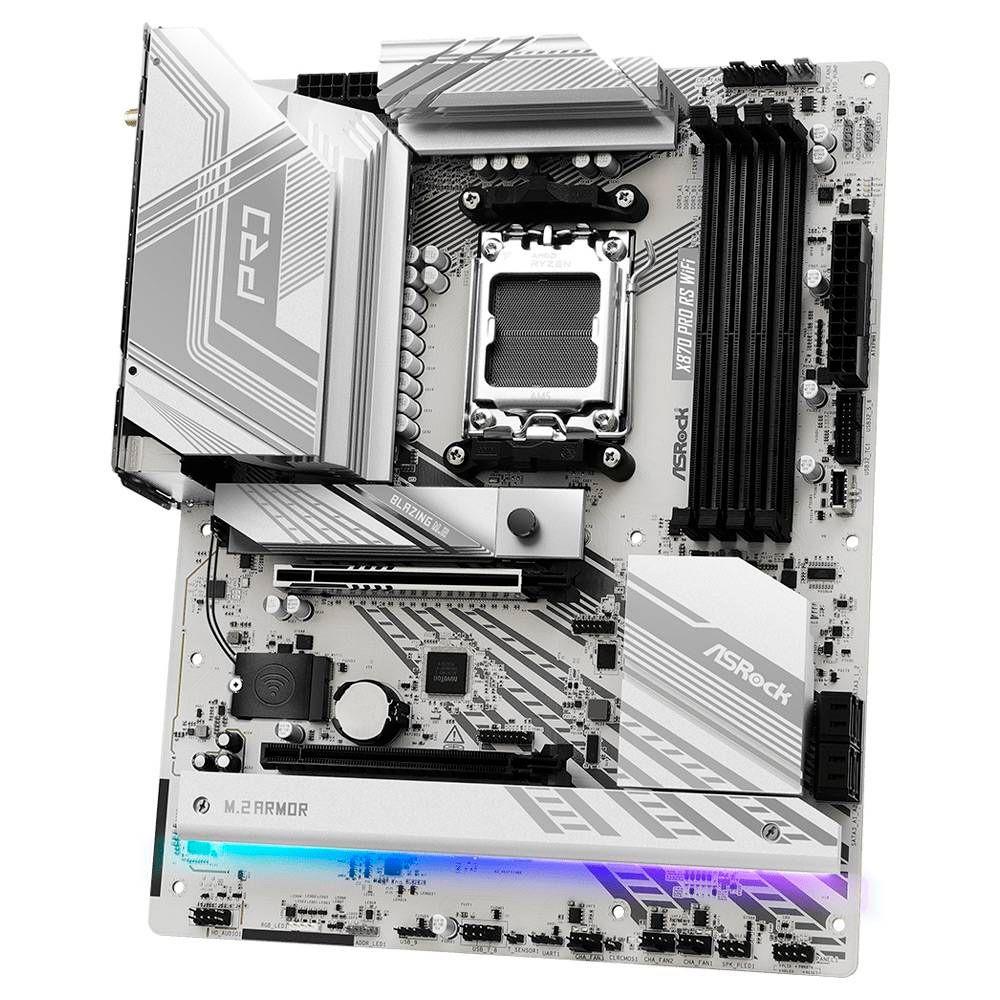 Motherboard ASROCK X870 Pro RS WiFi (AM5 - ATX - DDR5-SDRAM - Branco), miniatura 4