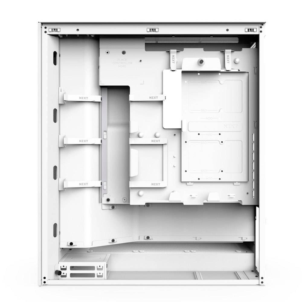Caixa PC ATX NZXT H7 Flow 2024 (Mini-ITX, ATX, EATX - ATX, SFX, SFX-L - Midi Tower - Branca) — miniatura 5