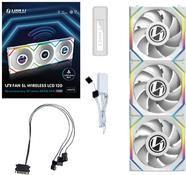 Kit de 3 Ventoinhas LIAN LI UNI FAN SL120 LCD Wireless 12SLLCD1W3W (RGB multicolor - 2,64 W - Branco)