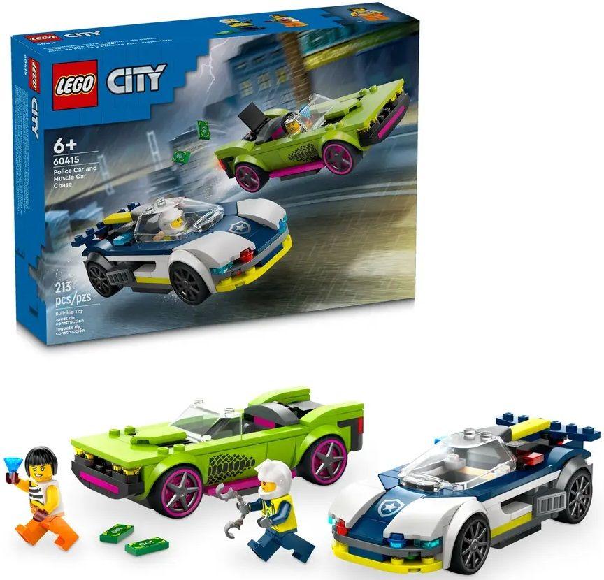 LEGO 60415 City Perseguição de Carro da Polícia a Muscle Car (213 peças) — miniatura 6