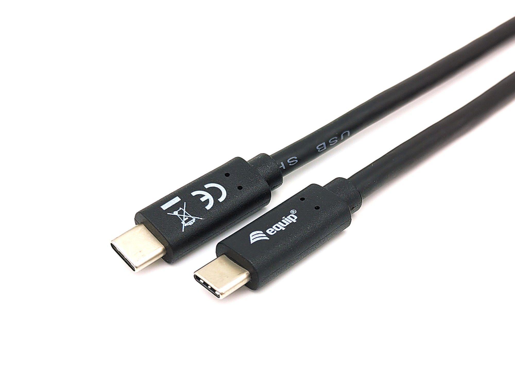 Cabo USB-C EQUIP 128346 (1 m - USB C - Preto) — miniatura 2