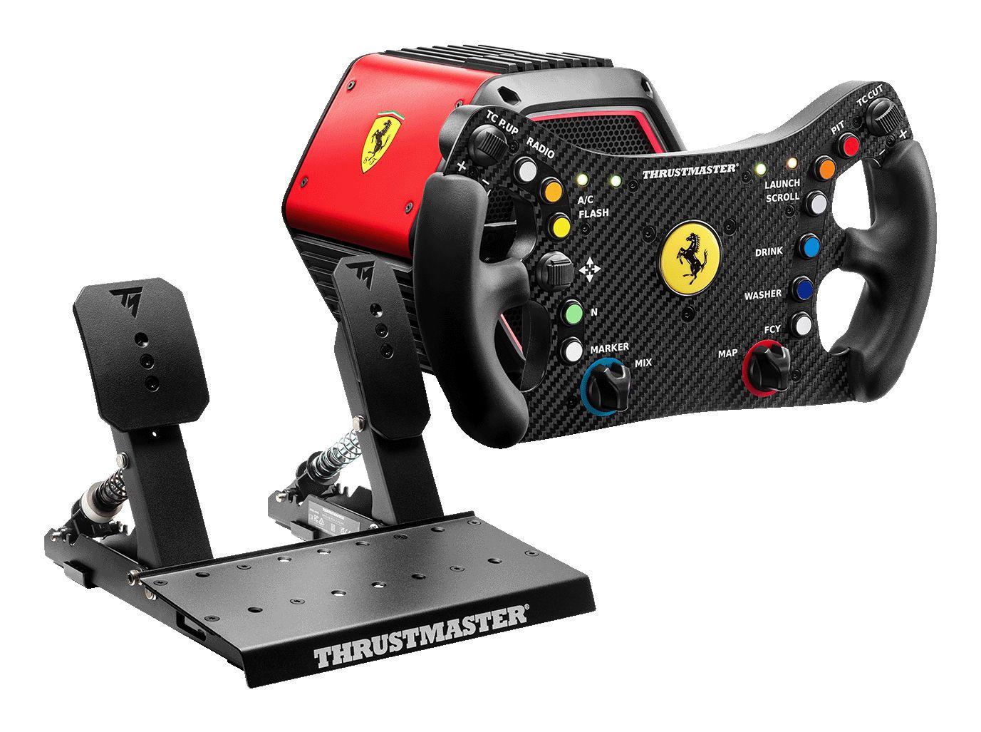 Volante e Pedais THRUSTMASTER T818 Ferrari 488 GT3 DD FF (PC - Com fios - Preto e Vermelho), miniatura 2
